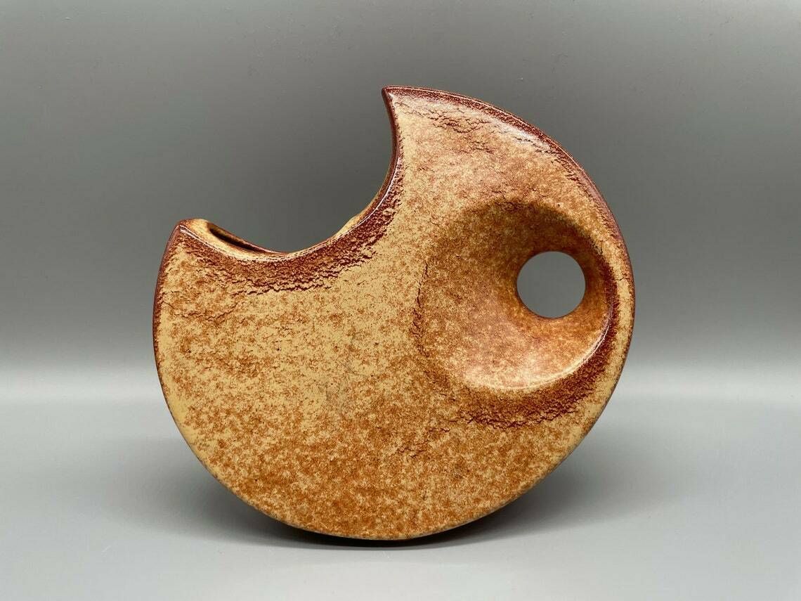 Moon Vase By Roberto Rigon For Bertoncello, Italy, 1960s