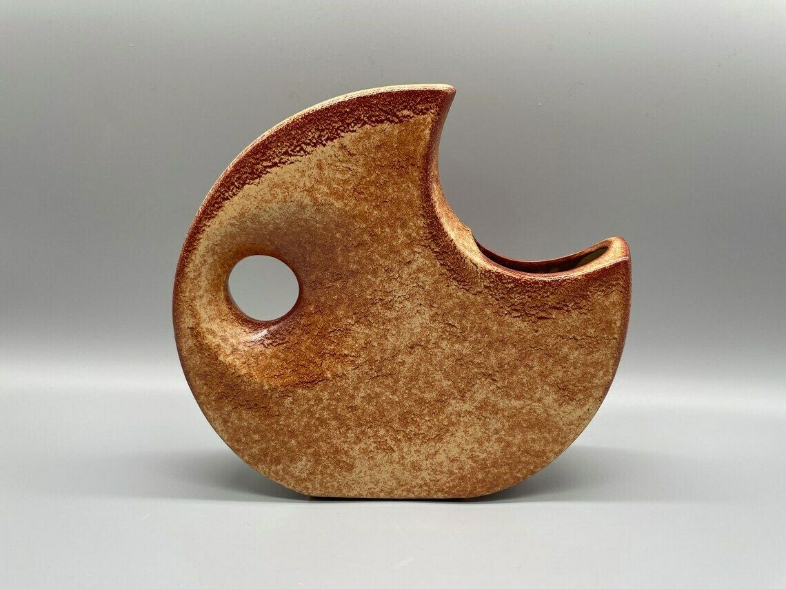 Moon Vase By Roberto Rigon For Bertoncello, Italy, 1960s photo vinterior