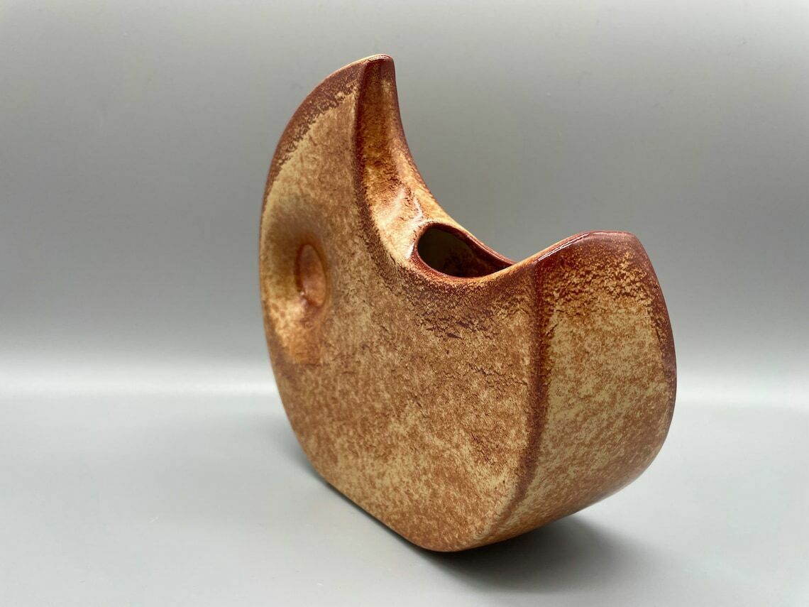 Moon Vase By Roberto Rigon For Bertoncello, Italy, 1960s photo buy