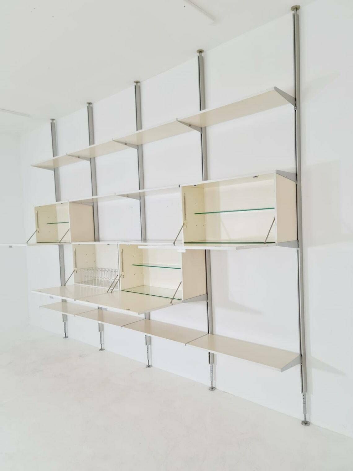 Rare Freestanding Modular George Nelson Wall Unit Bookcase, Herman Miller International Collection "Vitra", 1960s photo 13889.0