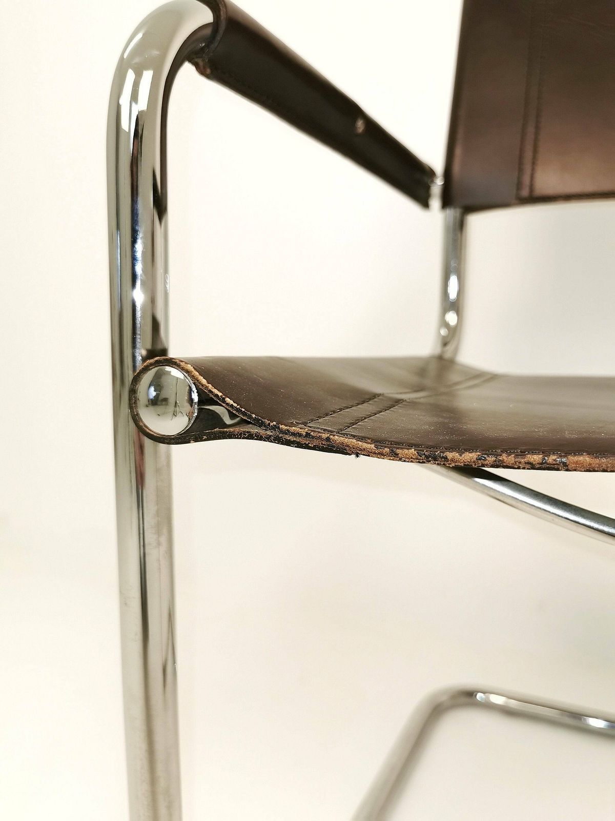 photo furniture 1 Of 6 Braun Mg5 Centro Studi Desk Chair By Mart Stam & Marcel Breuer For Fasem Italy, 1980s