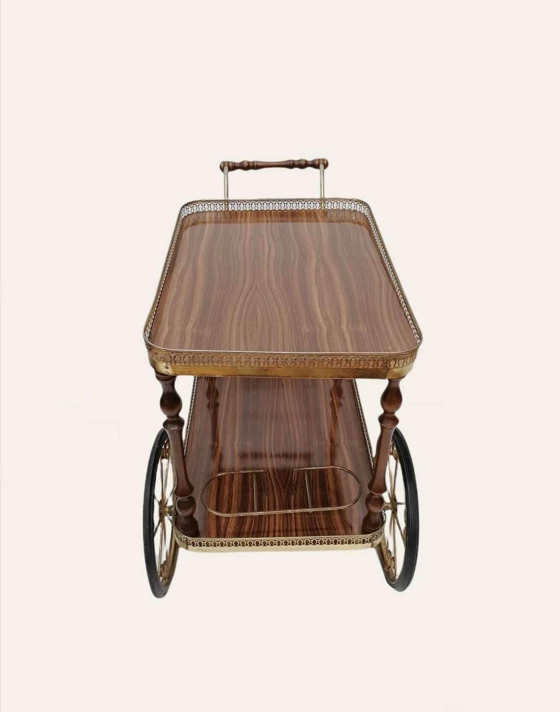 Vintage Trolley Bar Tea Cart Service 1960s photo 592.0
