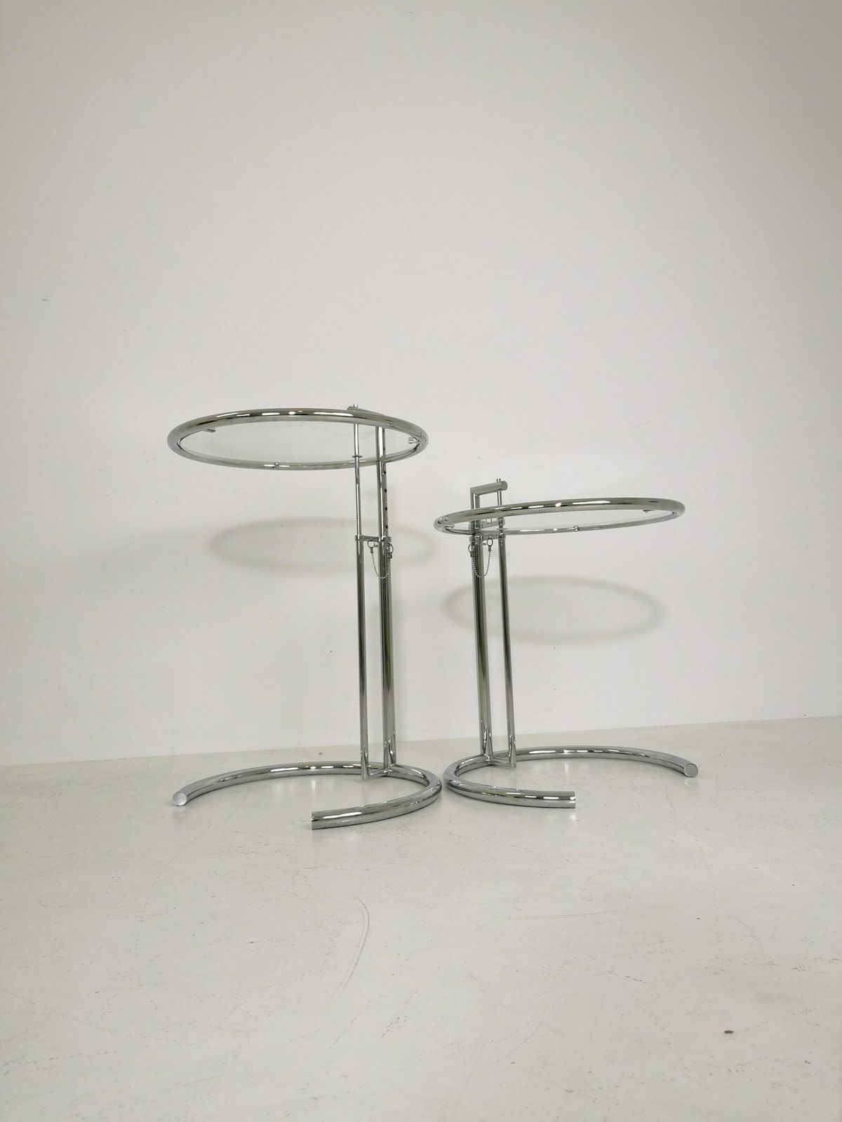 1 Of 2 Mid Century Vintage Style Of The Adjustable Table E 1027 By Eileen Gray Italy 1990s photo Furniture