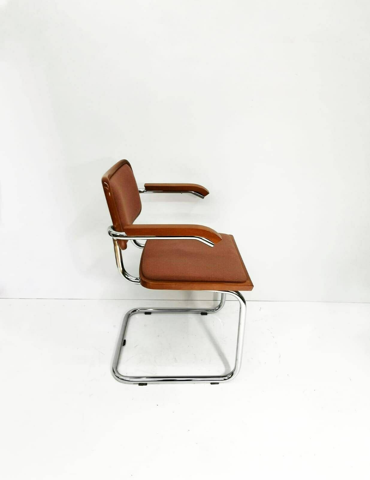 1 Of 6 Marcel Breuer B32 Upholstered Cesca Armchair, Bauhaus Design By Bene photo buy