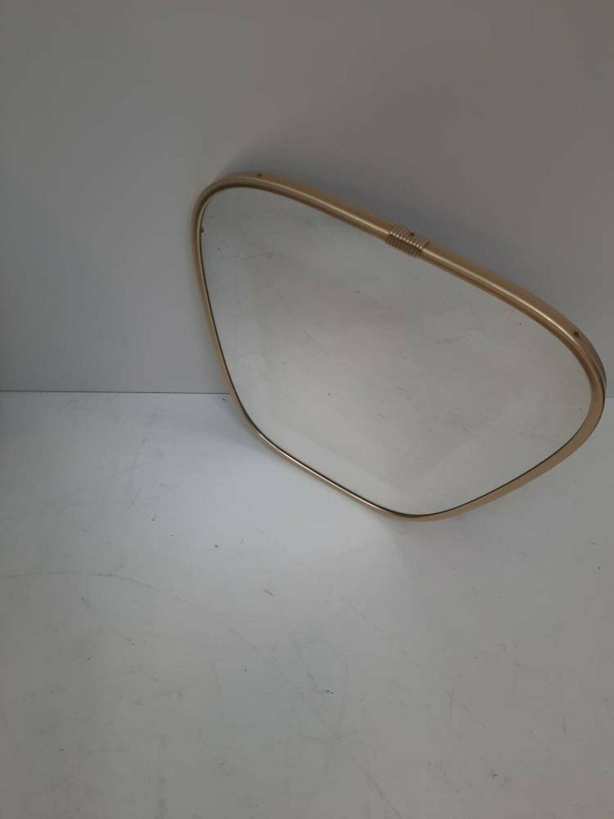 Mid Century Asymmetric Nieren Spiegel   Small Kidney Mirror From The 50s 60s Rockabilly