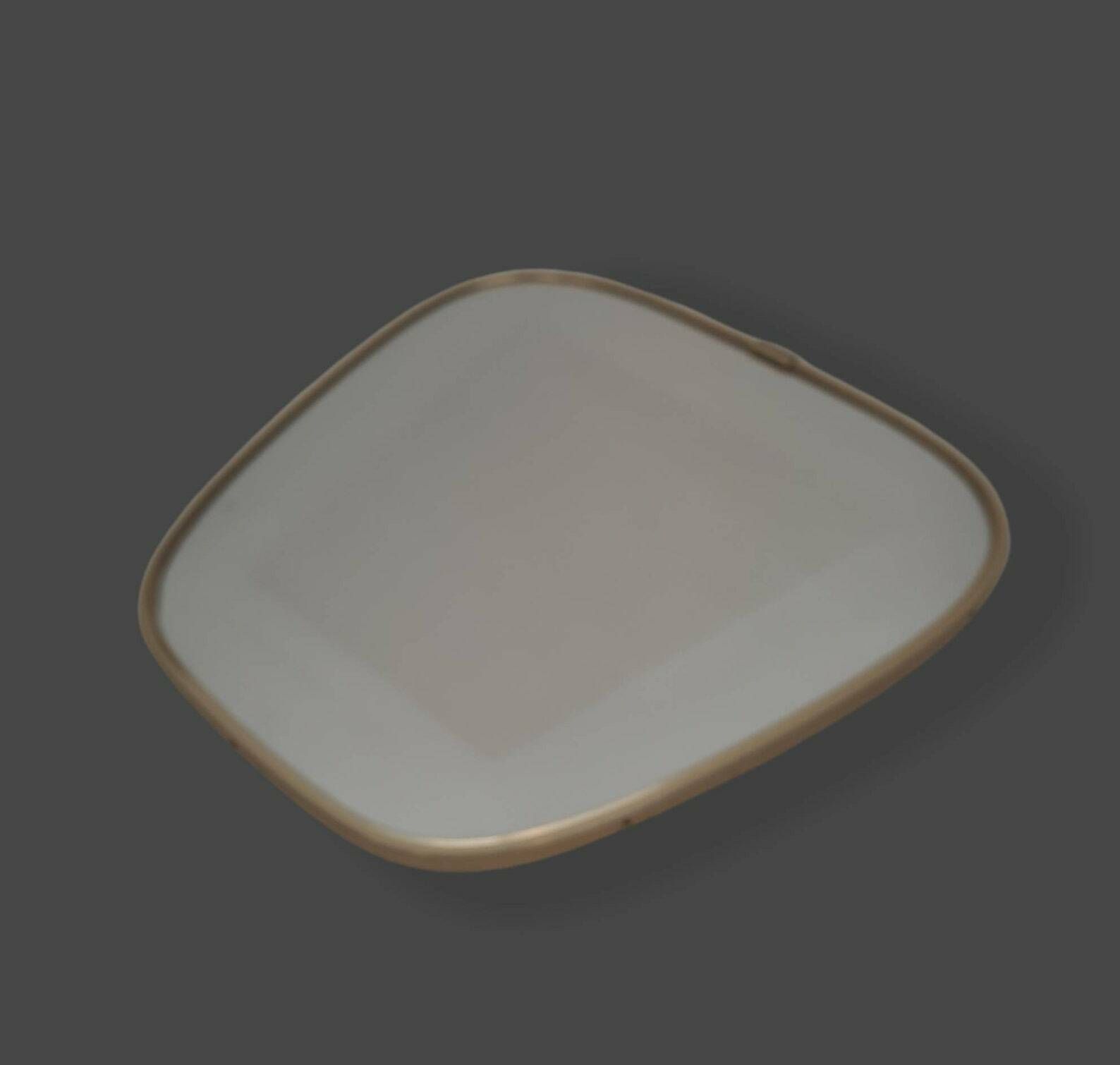 Mid Century Asymmetric Nieren Spiegel   Small Kidney Mirror From The 50s 60s Rockabilly photo furniture