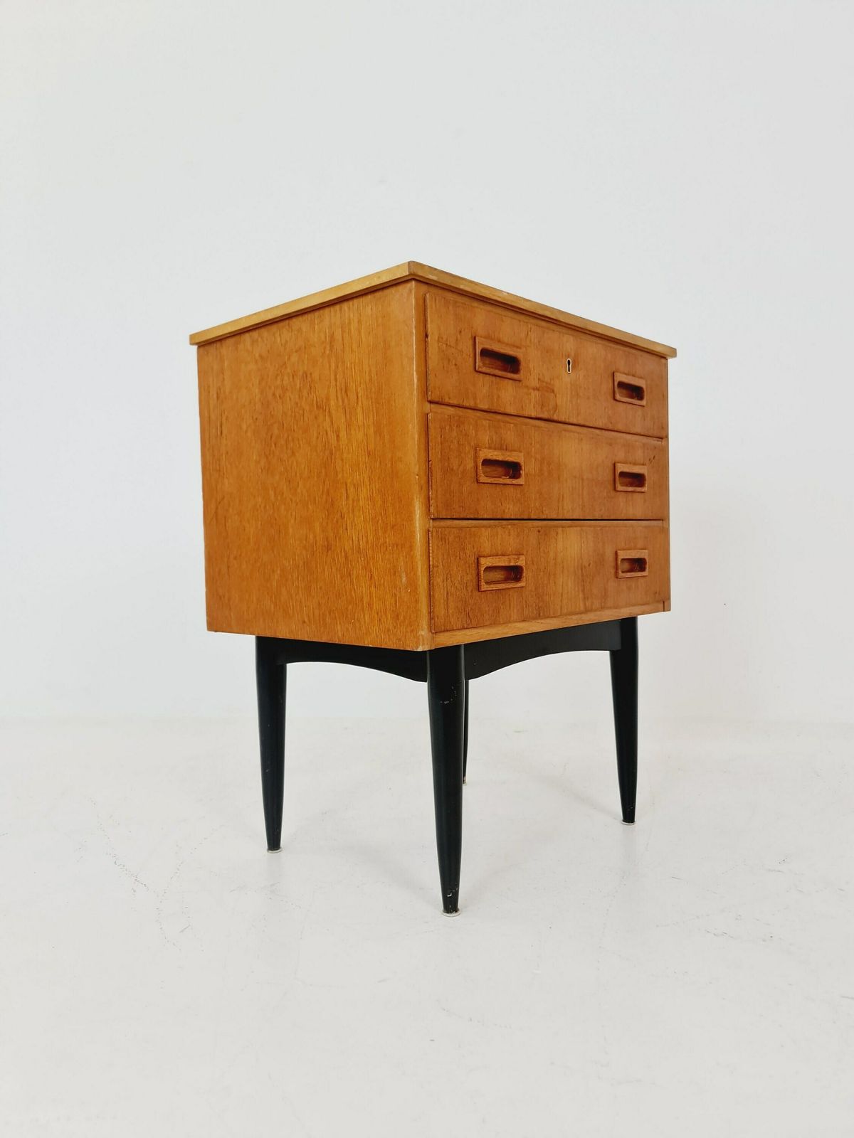 Midcentury Danish Design Chest Of Drawers / Drawer Dresser /3 Drawers Cabinet, 1960s photo buy