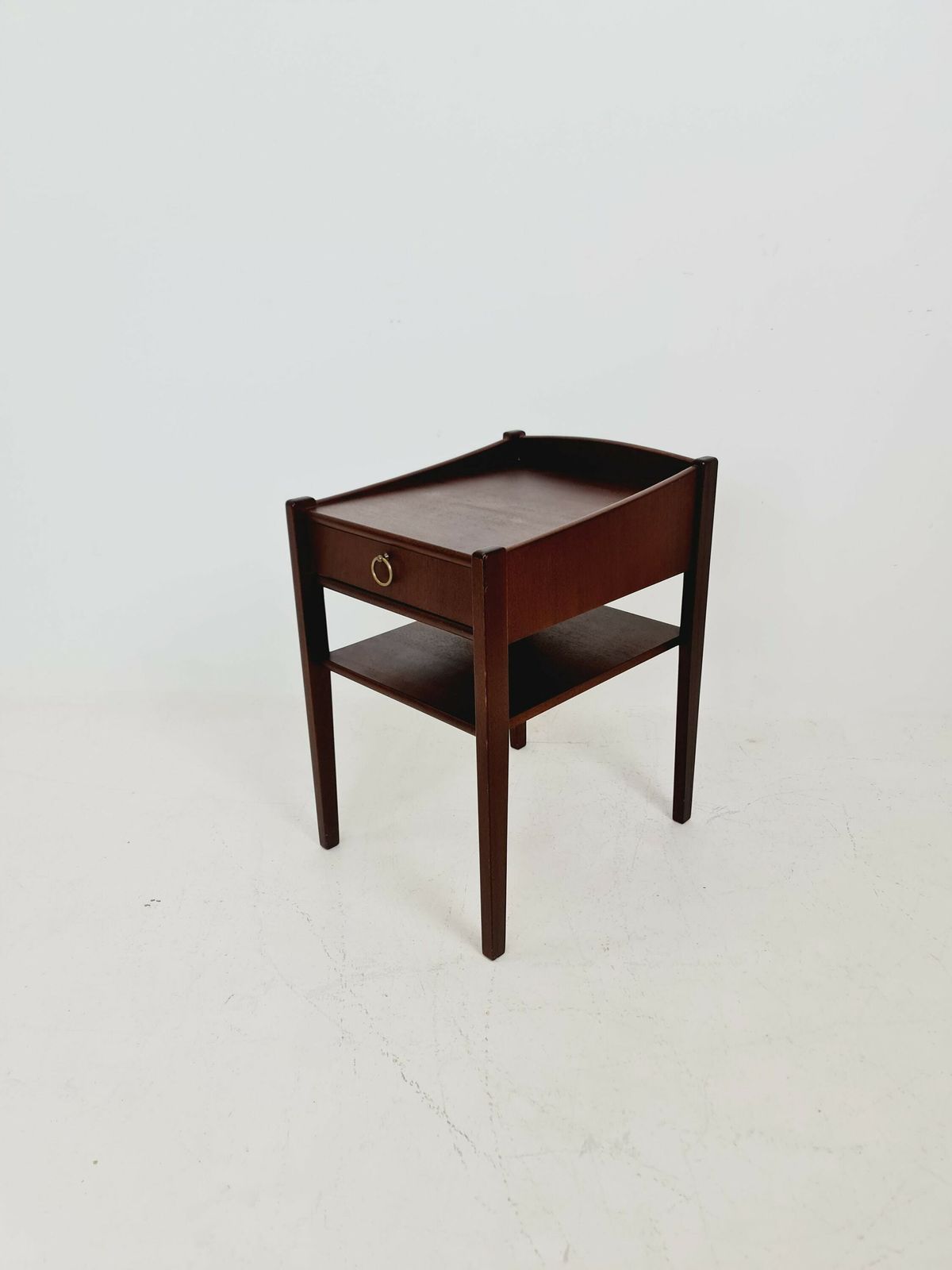 Midcentury Swedish Mahogany Nightstand / Bedside Table, 1960s