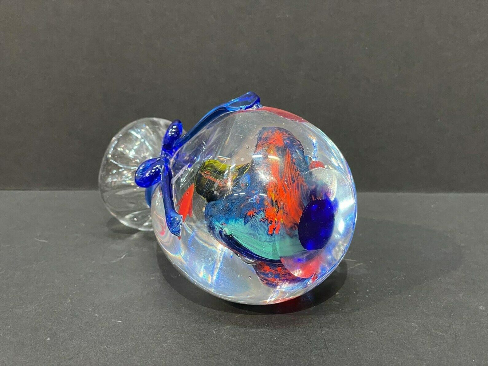 Roberto Guidotti Aquarium Bag Murano,Sommerso, Paperweight photo 77.0