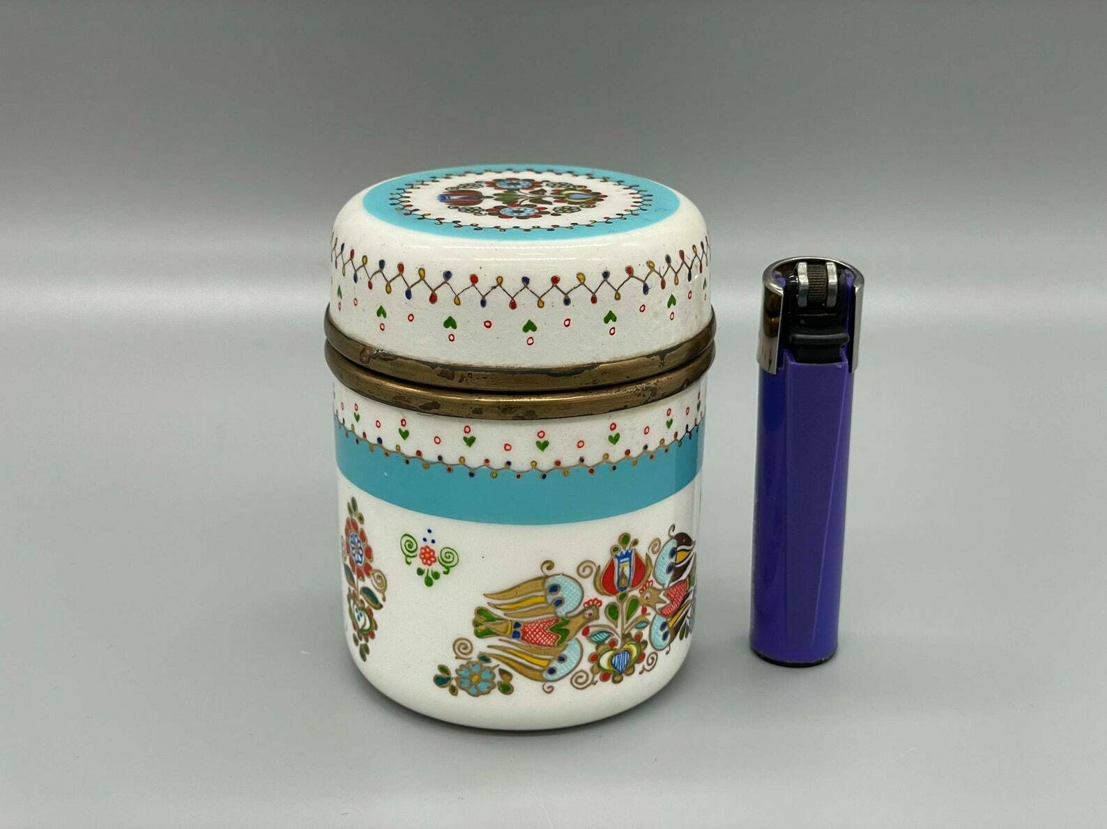 Steinböck Enamel Lidded Box With Four Birds 24 Carat Gold, Vienna, 1960s photo furniture