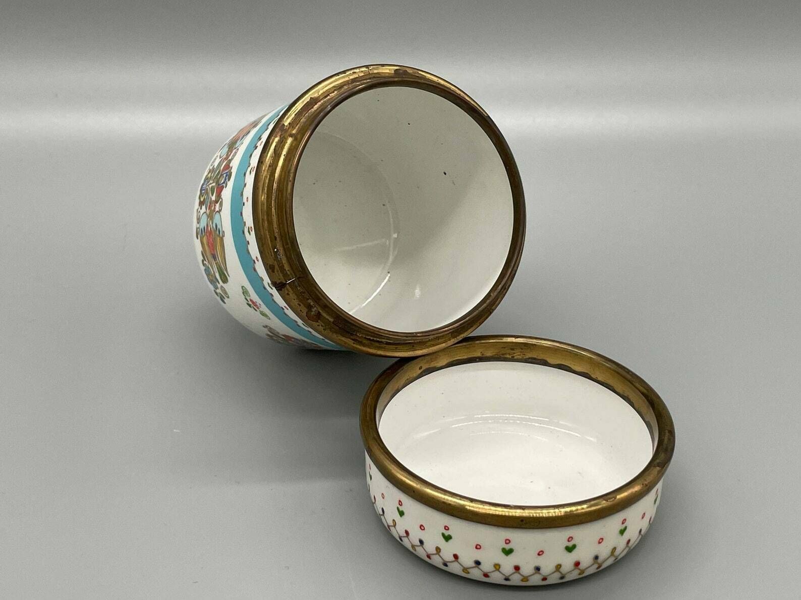 Steinböck Enamel Lidded Box With Four Birds 24 Carat Gold, Vienna, 1960s photo buy