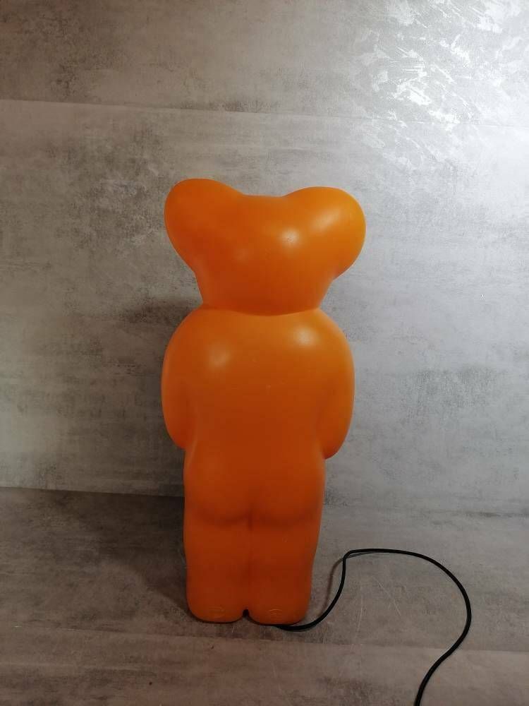 Space Age Lumi Bear German By Heico Or Flötotto, Haribo Bear Lamp Vintage Night Lamp From 1970's Retro Children Lighting photo 194.0