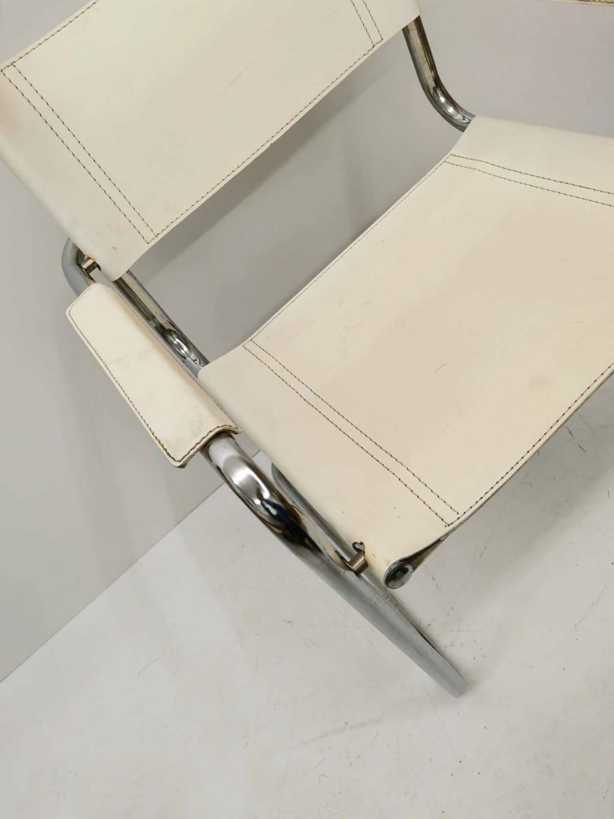 1 Of 2 Model Mg5 Centro Studi Desk Chair By Mart Stam & Marcel Breuer For Matteo Grassi, 1970s photo 485.0