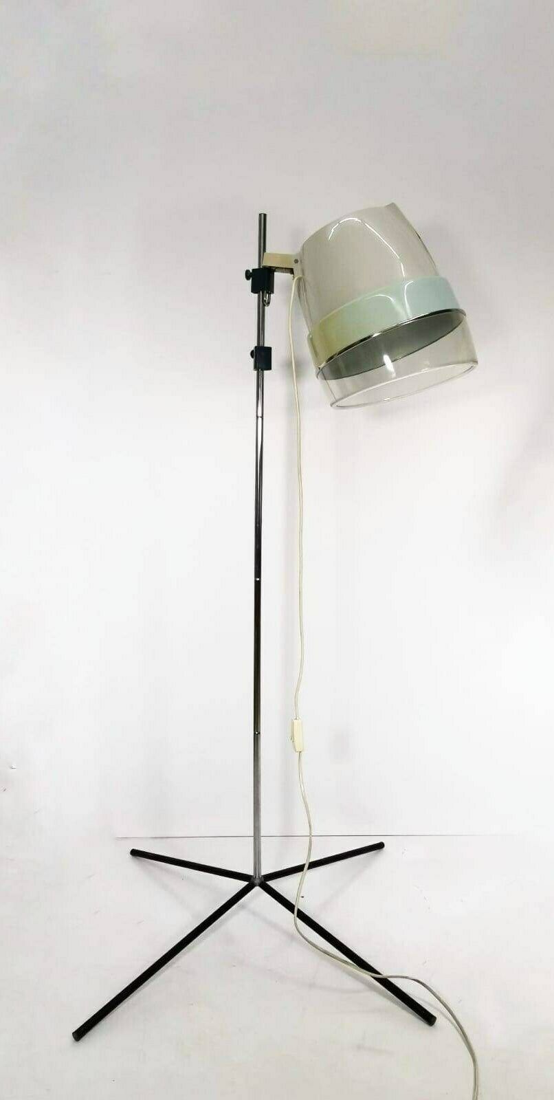 Space Age Vintage Floor Lamp In White Cream And Sky Blue 1960er By Phillips Holland photo furniture