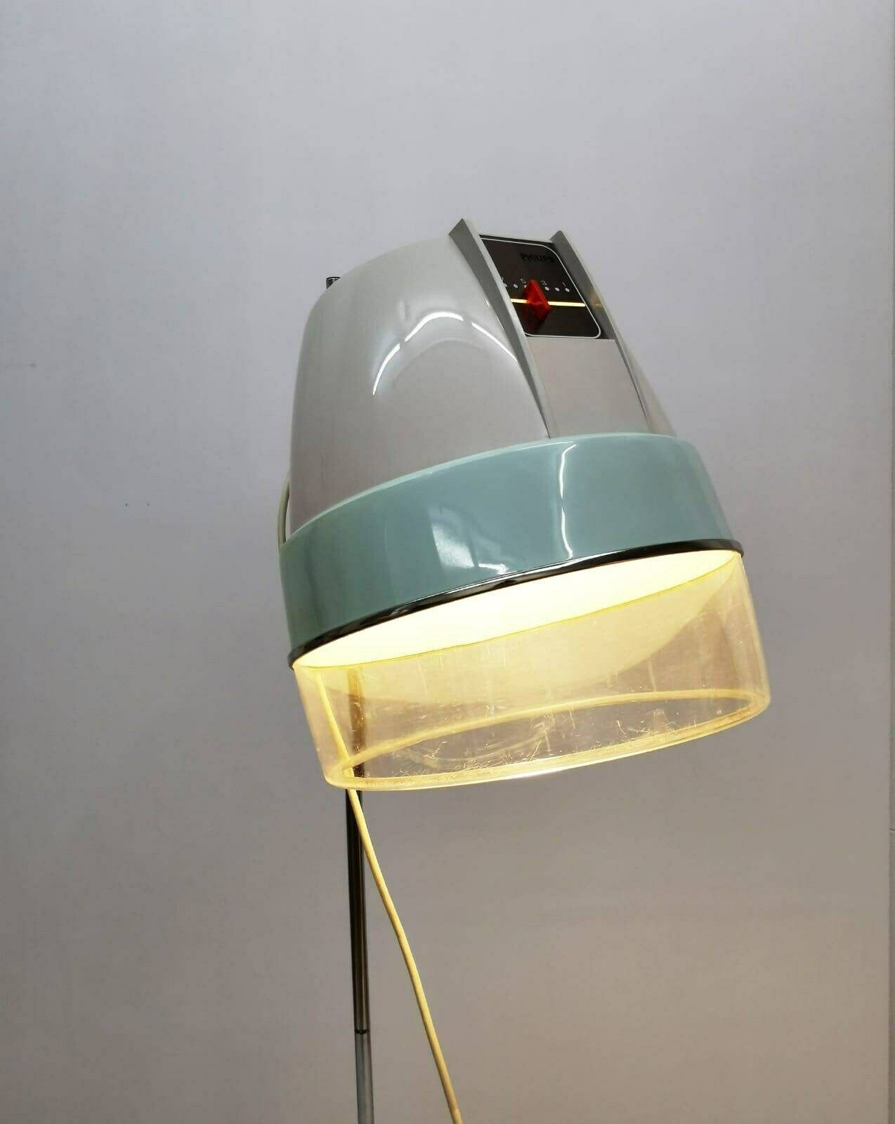 photo furniture Space Age Vintage Floor Lamp In White Cream And Sky Blue 1960er By Phillips Holland