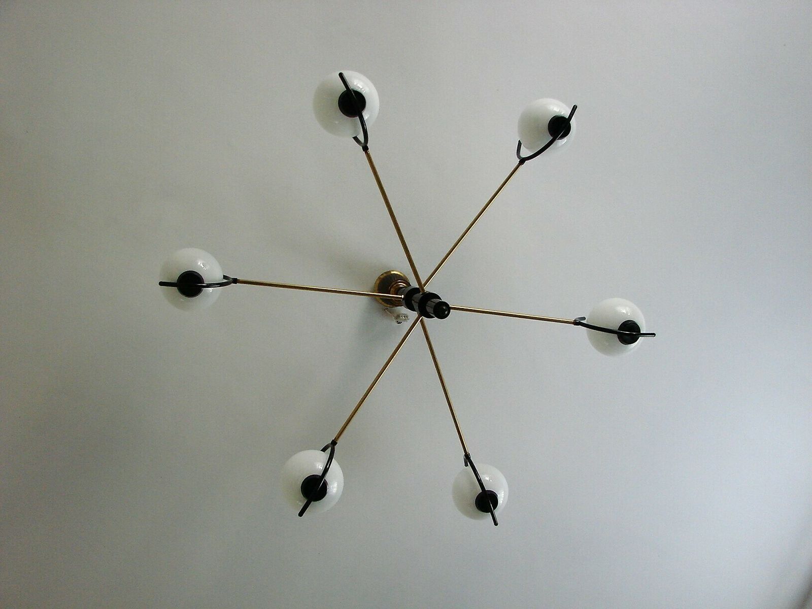 A Chandelier In The Style Of Stilnovo, 1960s. photo Lighting