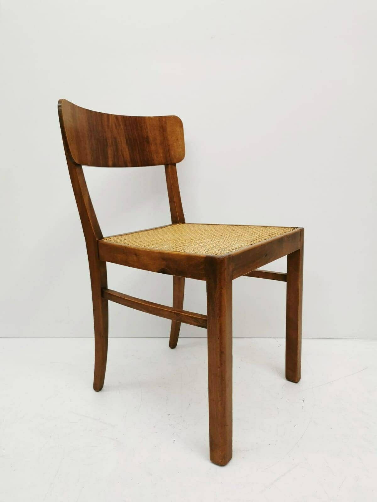 Rattan Wooden Chair Austria 1960s