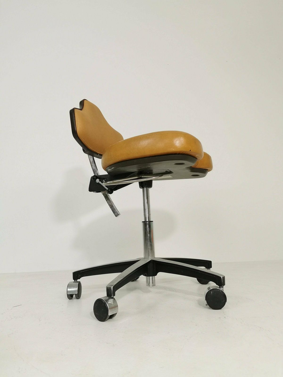 Industrial Vintage Leather Office Dental Chair By Chyres Virginia photo vinterior