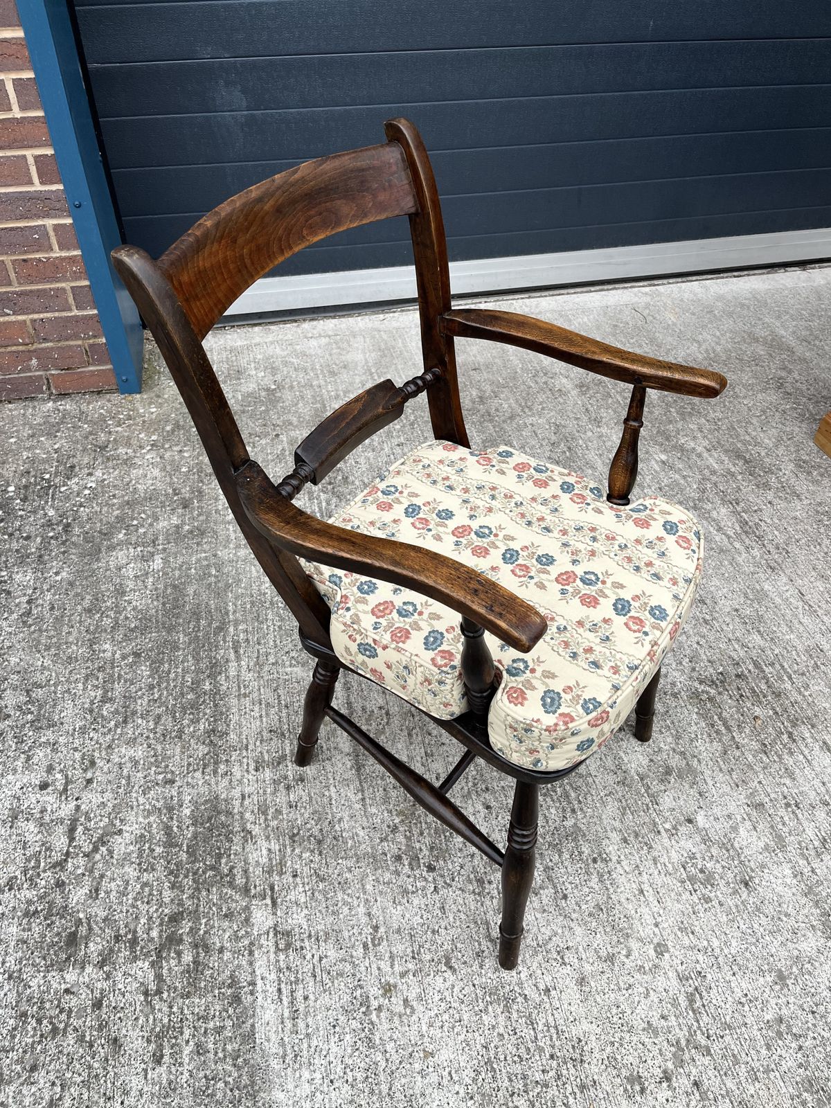 Farmhouse Armchair, 1800s, Beech photo 85.0