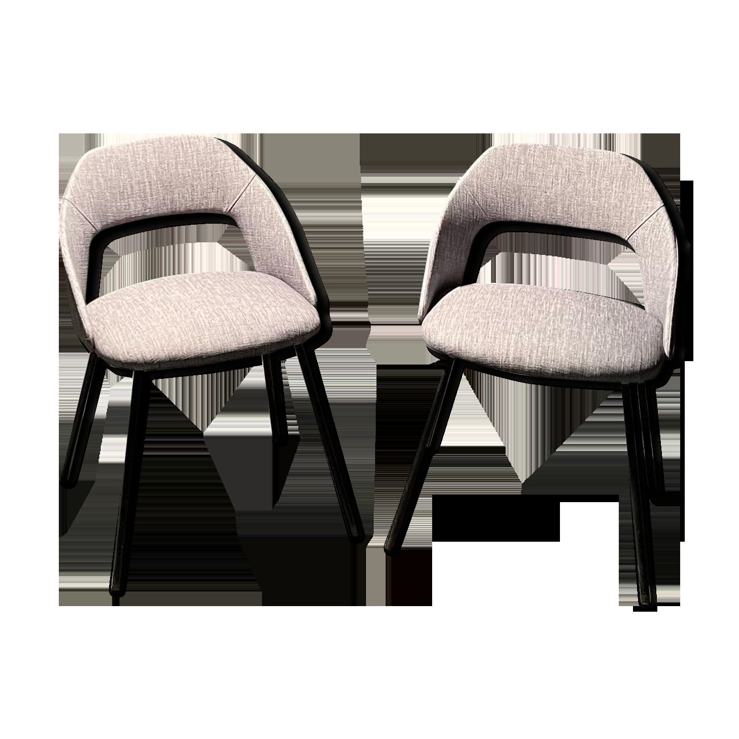 Duo Of Barrel Chairs 1950, 1950s