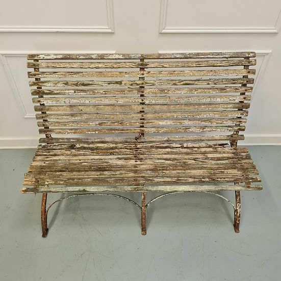 Antique French Garden Bench C1880 Free Delivery Eng/Wales photo for sale