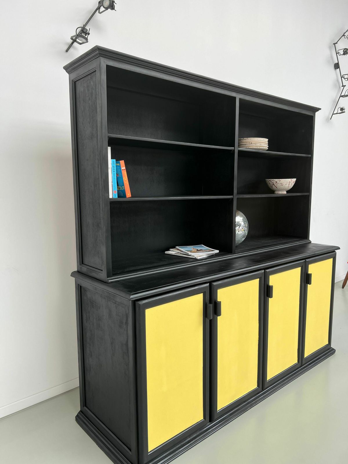 photo for sale 2 Body Sideboard, Xxl Format, Old Wooden School Furniture