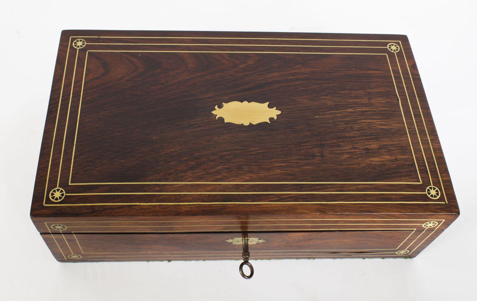 Regency Campaign Writing Slope Brass Mounts Circa 1820 19th C photo for sale