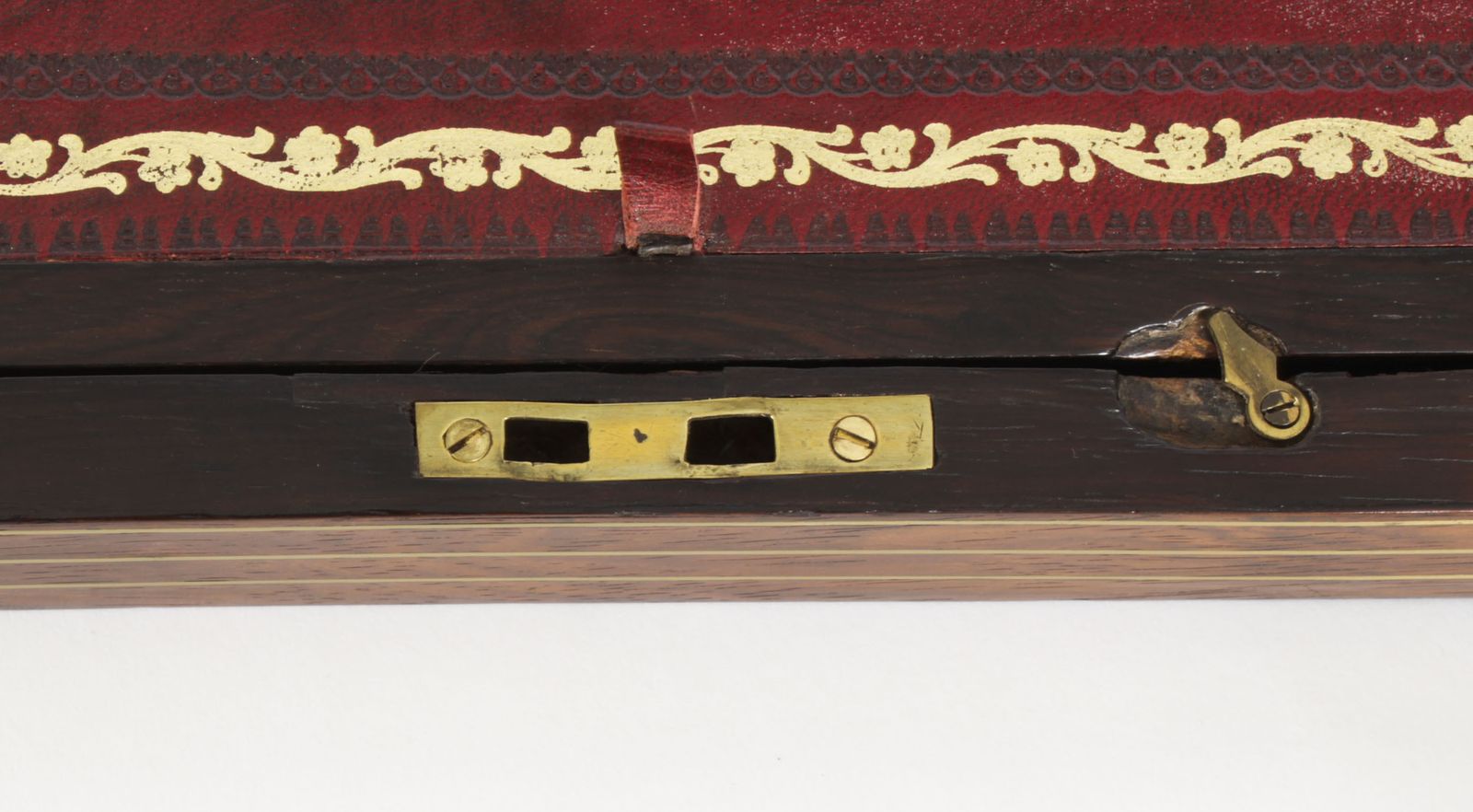 photo furniture Regency Campaign Writing Slope Brass Mounts Circa 1820 19th C