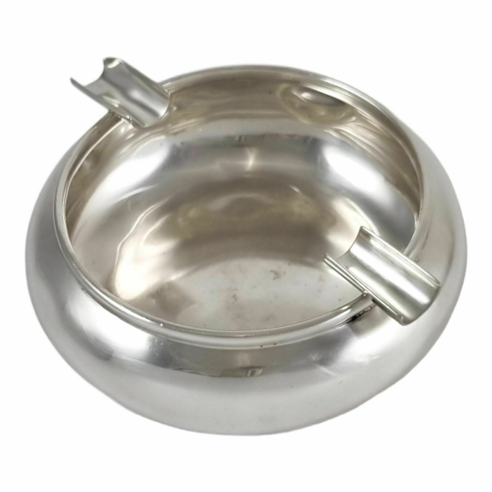 Antique Indian Colonial Silver Cooke Kelvey Large Baluster Ashtray 2 Slots photo Home Decor