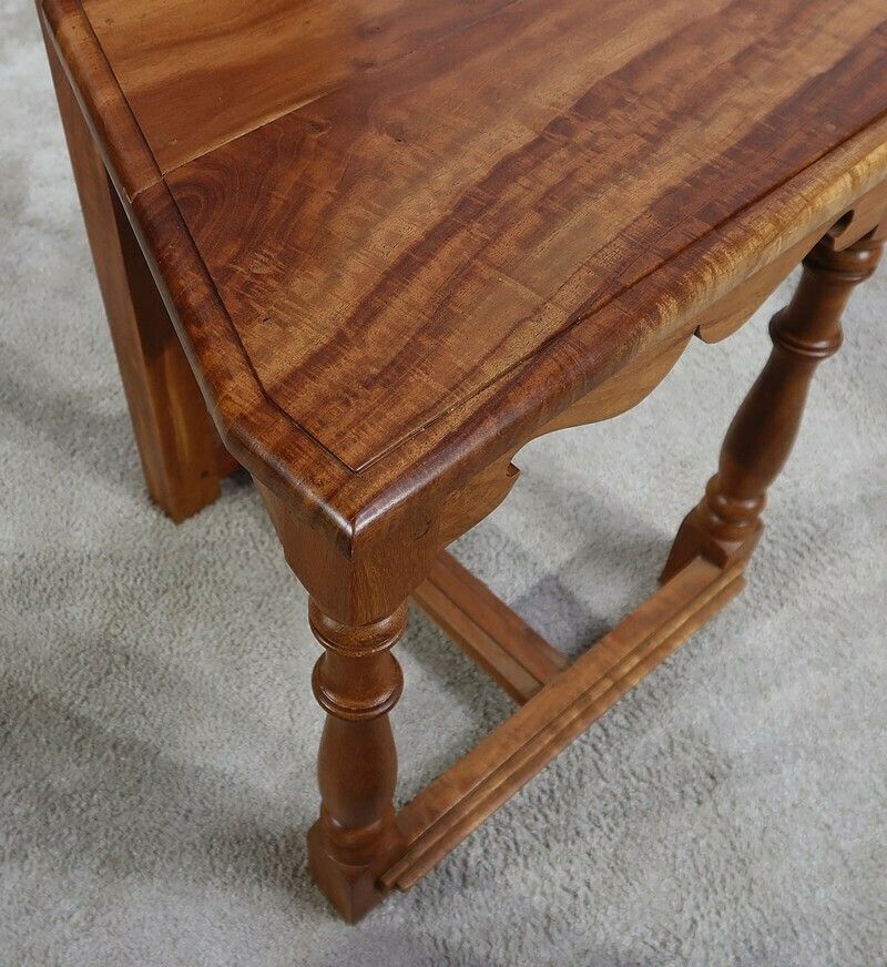photo buy Suite Of 4 Chairs In Solid Mahogany, Cathedral Taste   Xxth