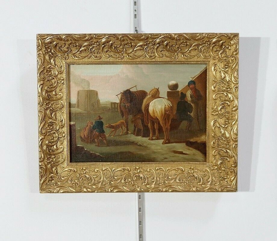Pair Of “Spanish Scenes” Paintings – Mid 19th Century photo Art