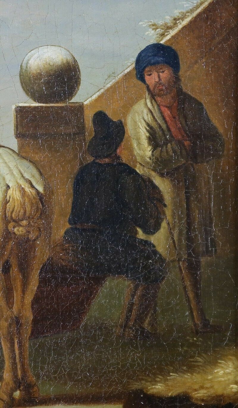 photo furniture Pair Of “Spanish Scenes” Paintings – Mid 19th Century