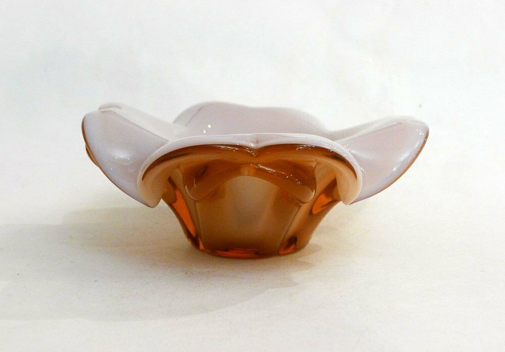 Large Sommerso Murano Glass Flower Ashtray, 1960s photo furniture