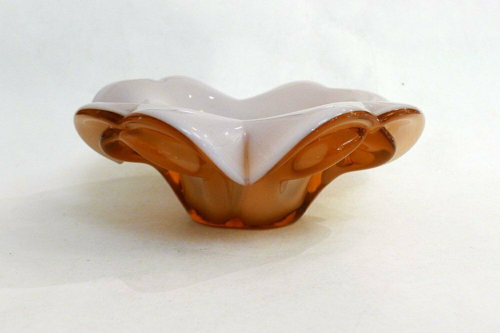 Large Sommerso Murano Glass Flower Ashtray, 1960s photo buy