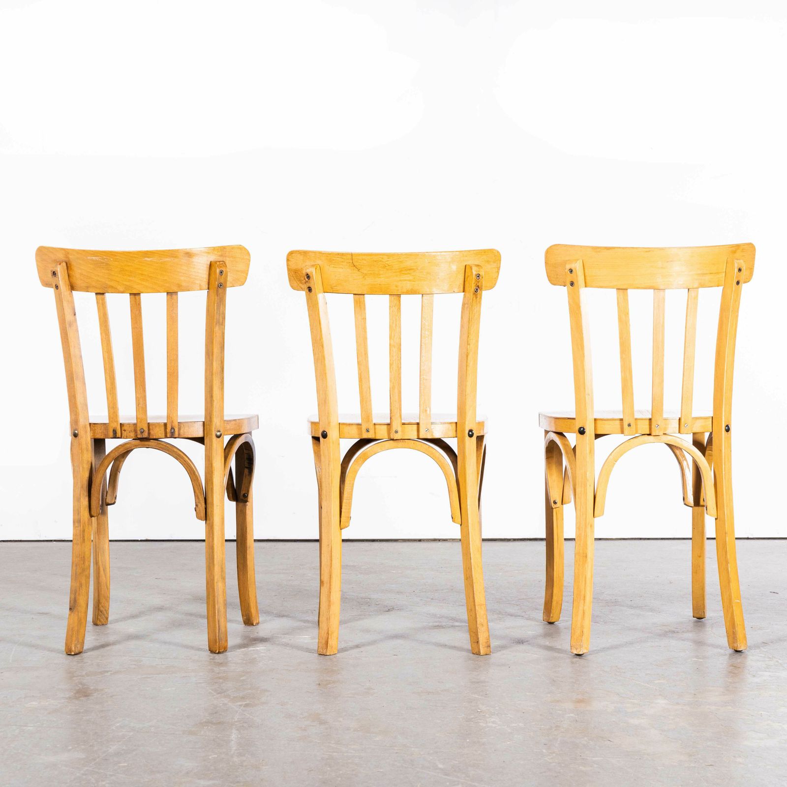 1950’s Luterma Blonde Bentwood Dining Chairs – Set Of Three photo 522.0