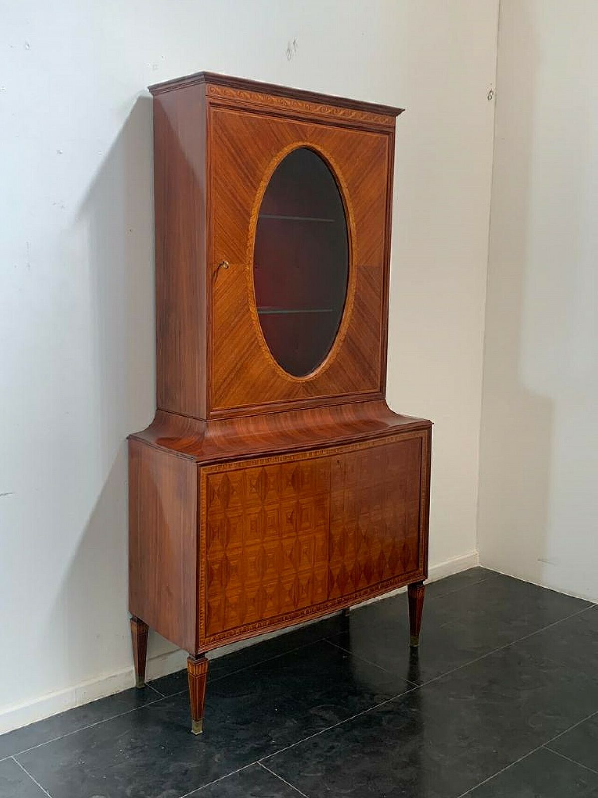 Sideboard With Showcase By Paolo Buffa For La Permanente Mobili Cantù, 1950s photo 5119.92