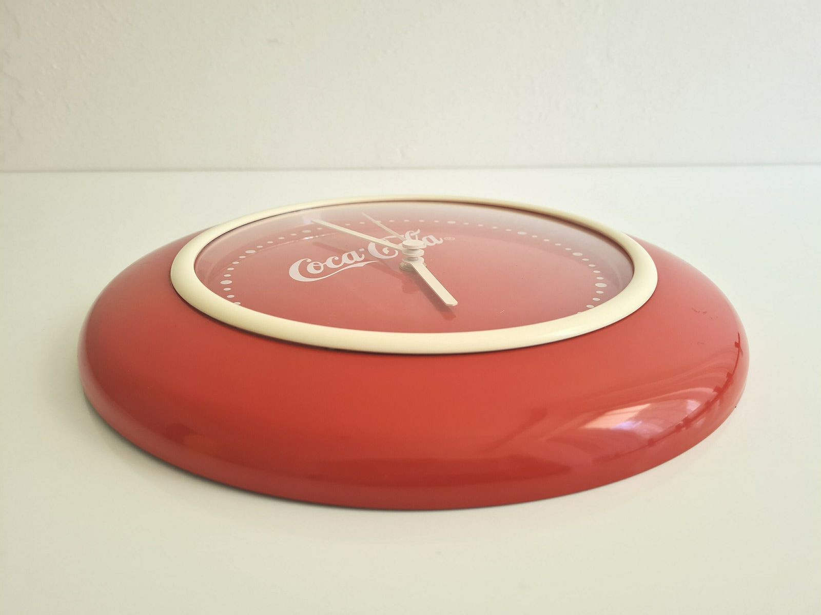 Vintage Pop Art Coca Cola Metal Wall Clock photo for sale