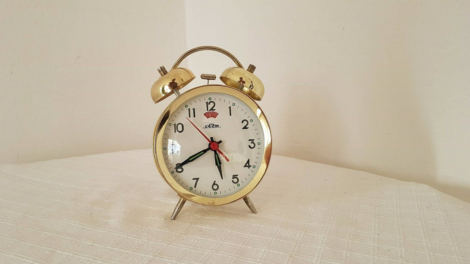 Vintage Mechanische Wekker Prim Tsjecho Slowakije Jaren 60 photo vintage