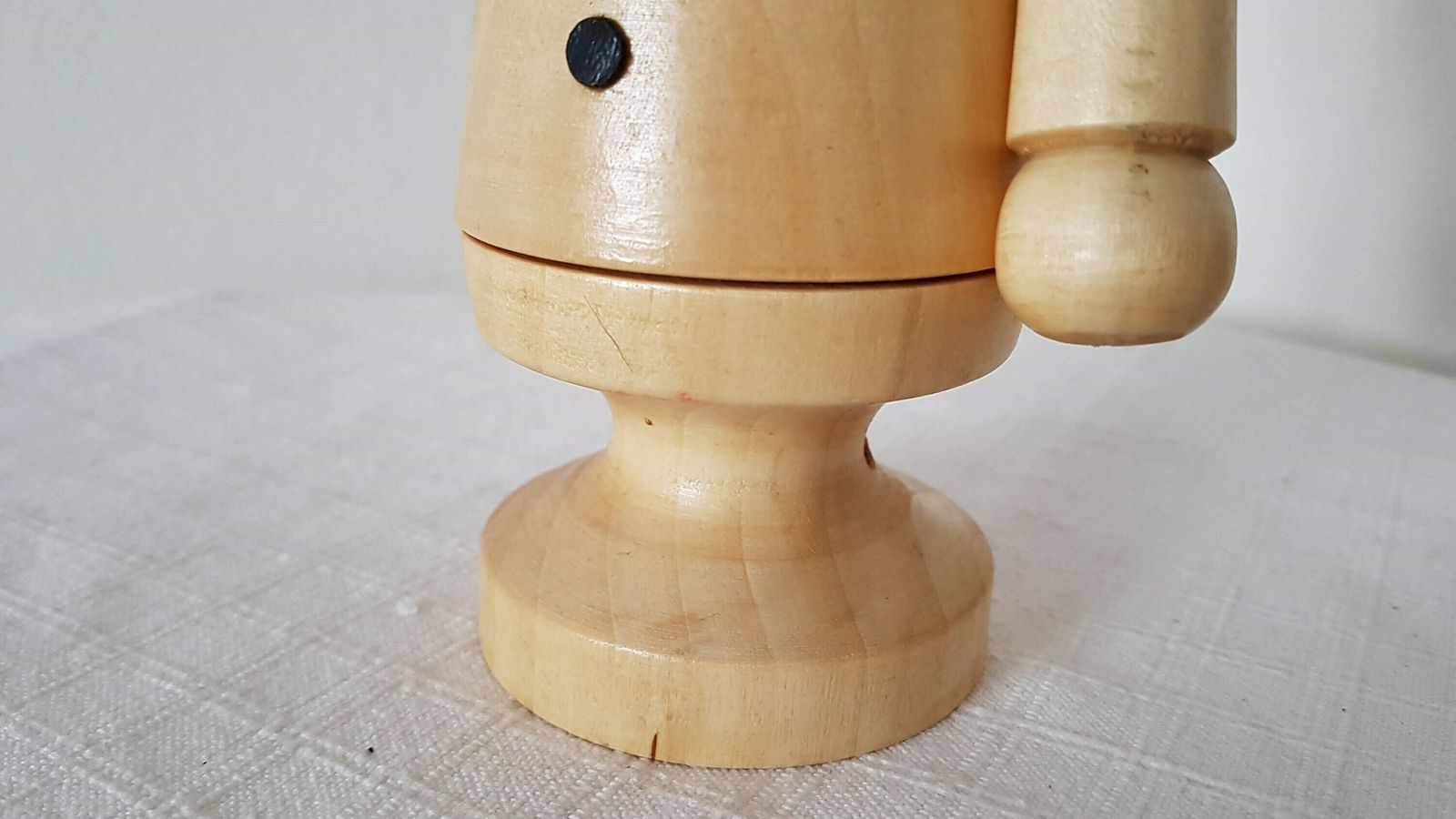 Vintage Big Erzgebirge Figure, Incense Smoker Man German Incense Burner, Christmas Candle Holder Handmade Design Not Used photo Home Decor