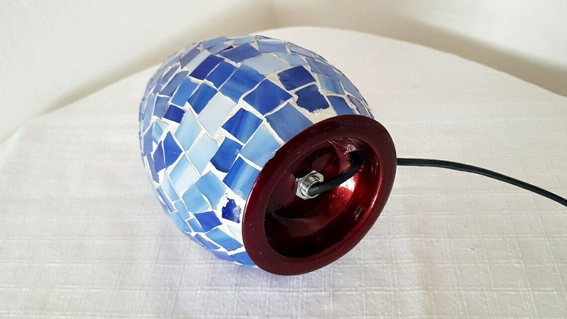 Vintage Mosaic Lamp Easter Egg Accent Lamp photo 84.0