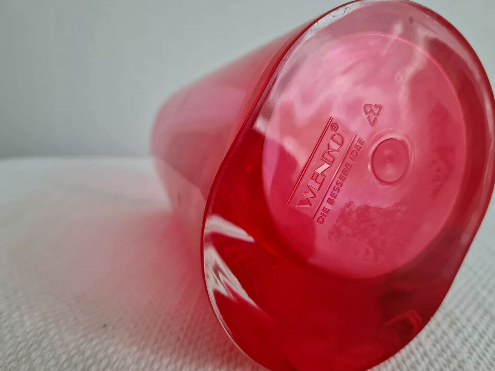 Vintage Y2k Pink Plastic Vase, 21st Century photo vinterior