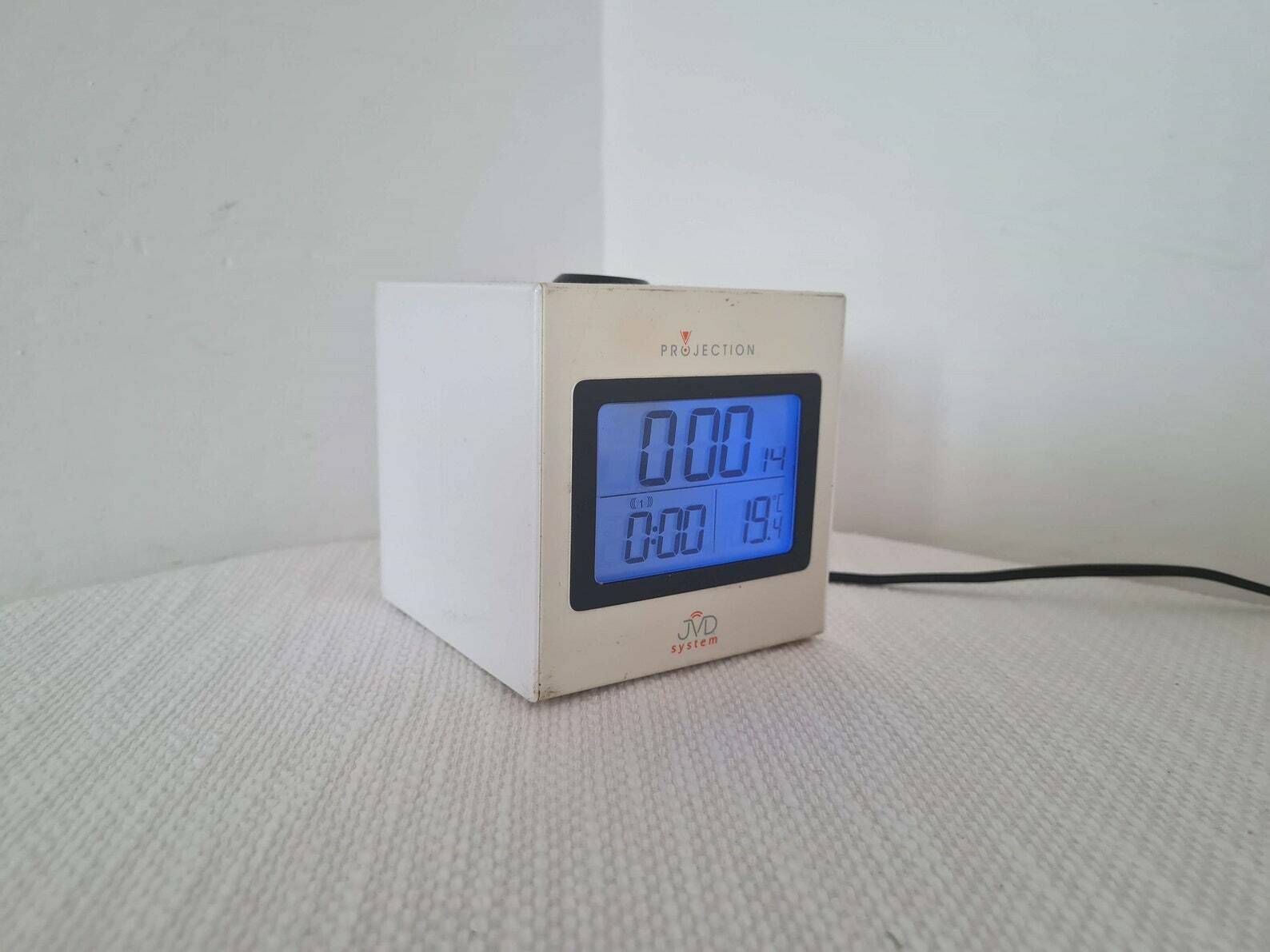 Vintage Digitale Wekker Projector Met Thermometer