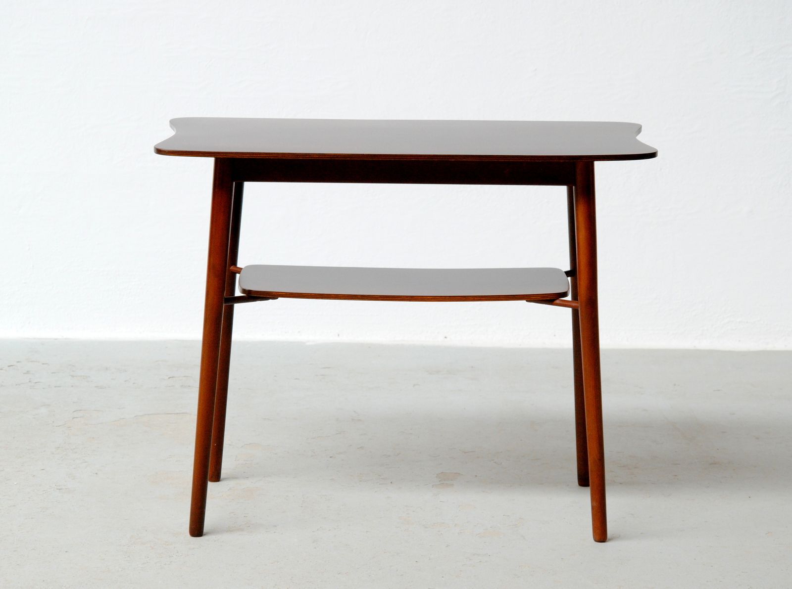 Small Fully Restored Danish Side Table In Tanned Oak 1940's photo vinterior