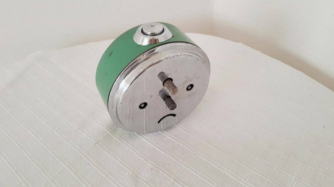 Vintage Mechanical Alarm Clock Prim Czechoslovakia 60s photo 58.0