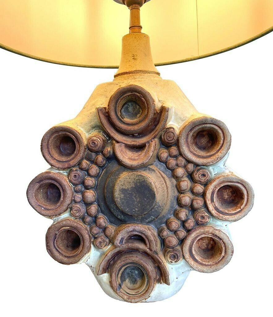 A Large 1960s Studio Pottery Lamps By Bernard Rooke Stamped On The Base photo for sale