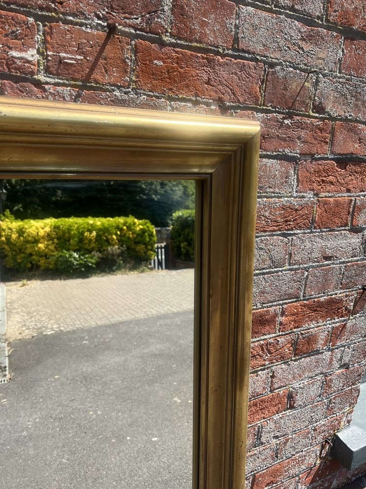 A Superb Large French Early 20th C Gilt Plain Bistro Mirror photo Home Decor
