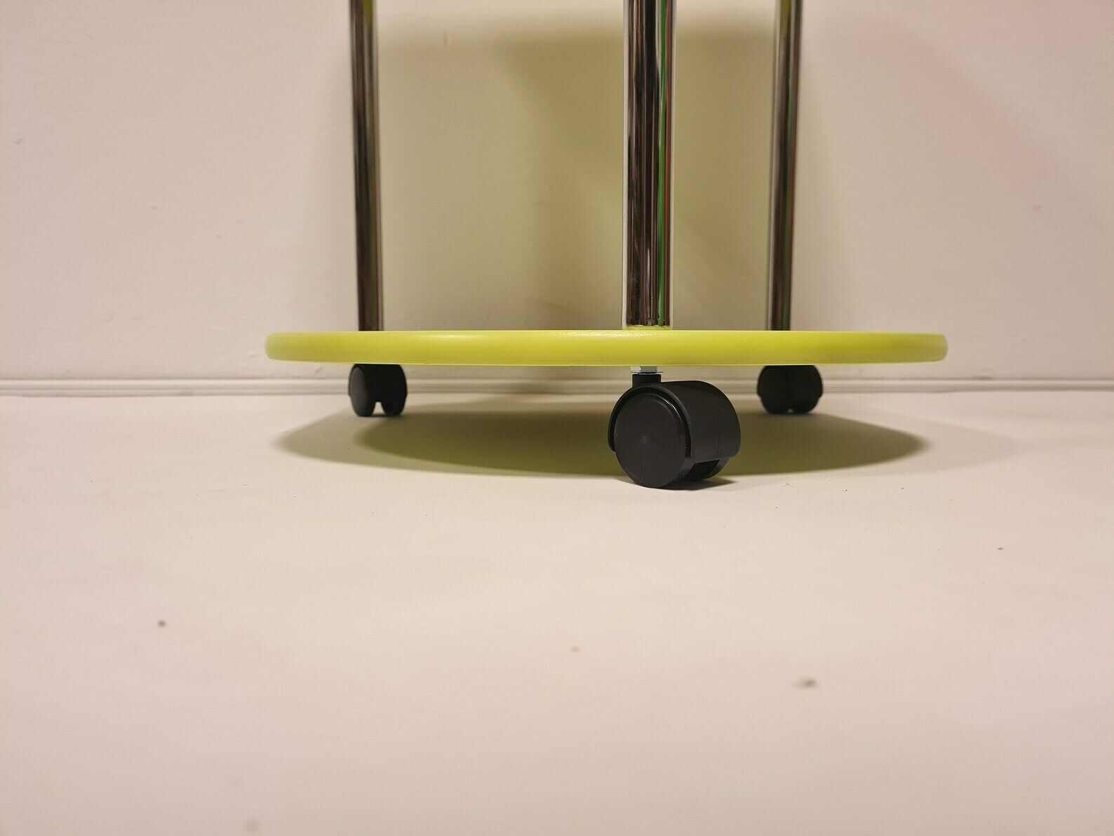 Vintage Pop Art Memphis Milano Style Table On Wheels photo 194.0