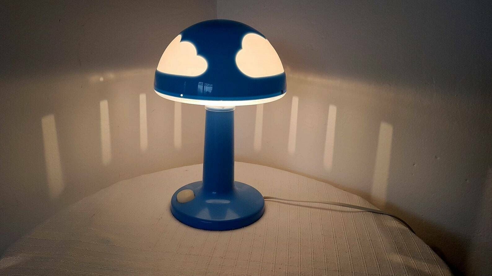 Vintage New Mushroom Ikea Desk Lamp Skojig In Original Box photo for sale