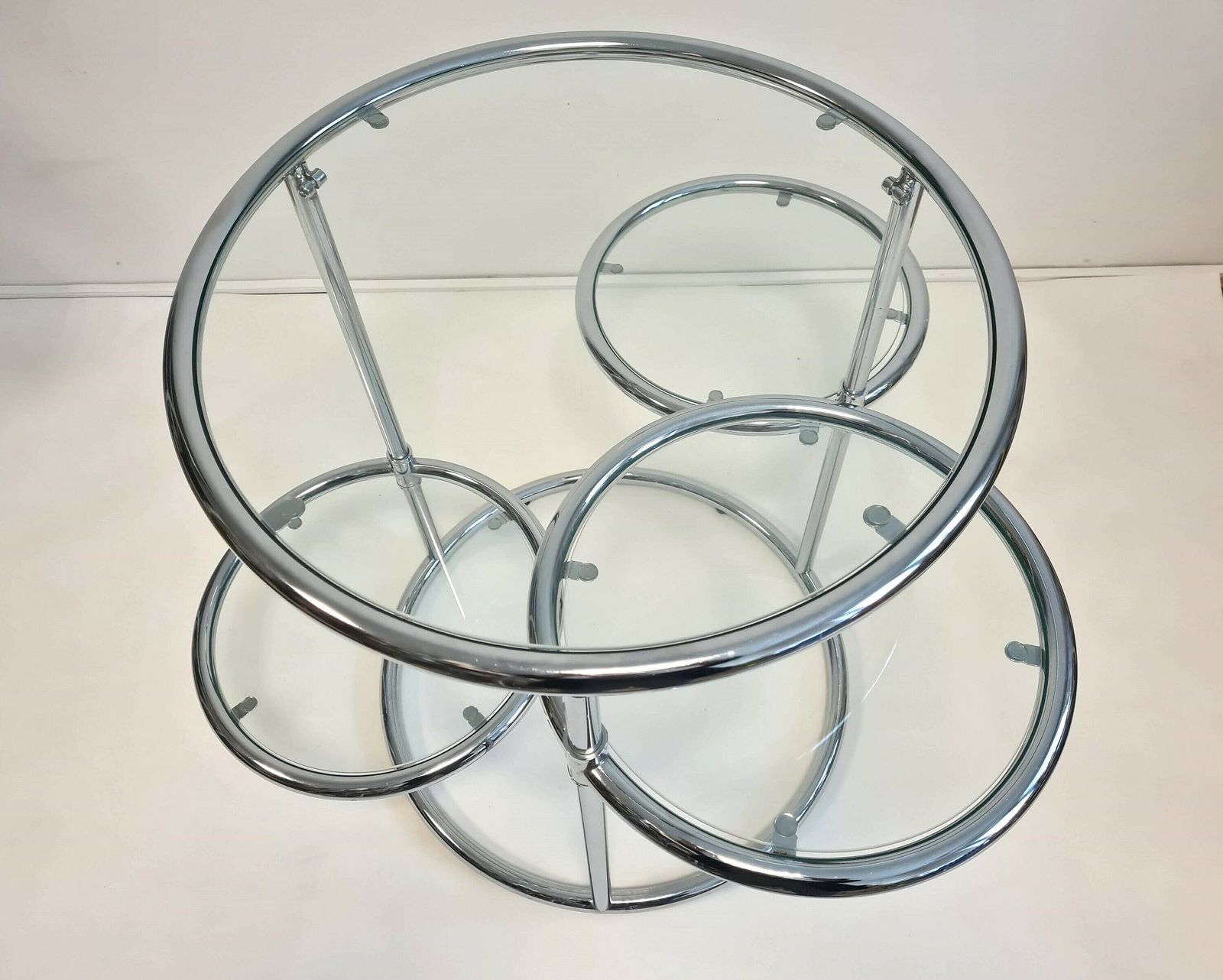 Vintage Mid Century Transformer Coffee Table With 4 Glasses photo vintage