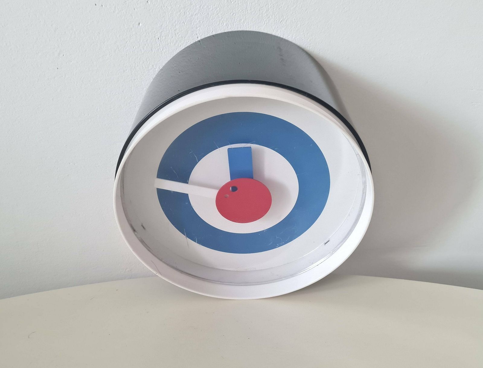 Vintage Postmodern Memphis Milano Style Wall/Desk Clock photo buy